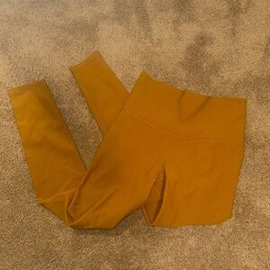 Women's Small Calia Ribbed Leggings in Burnt Butterscotch GUC